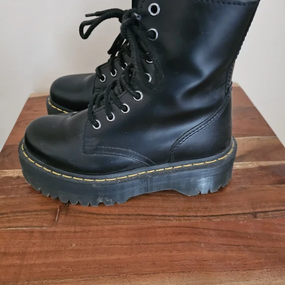 Dr. Martens Black Lace Up Boots - Picture 2 of 7
